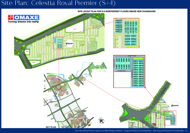 Omaxe Celestia Royal Premier Floors Location Map Mullanpur New Chandigarh